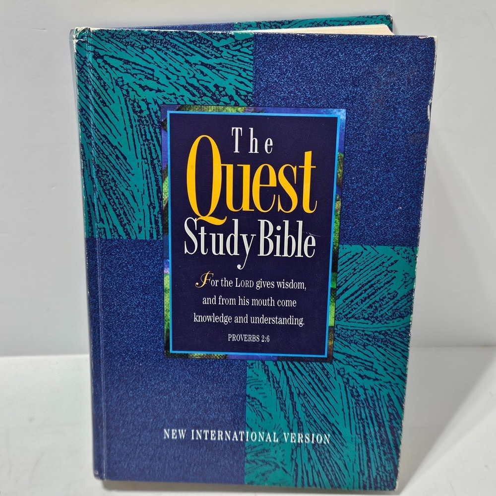 The Quest Study Bible : Indexed by Marhsall Shelley (1994, Hardcover)